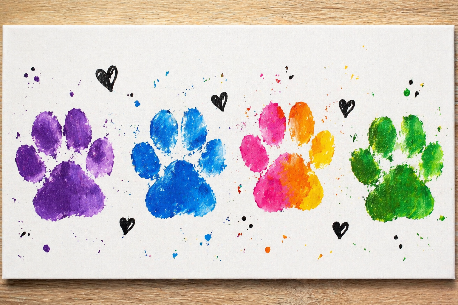 Easy Paw Print Art for Kids (Dog-Friendly Craft)
