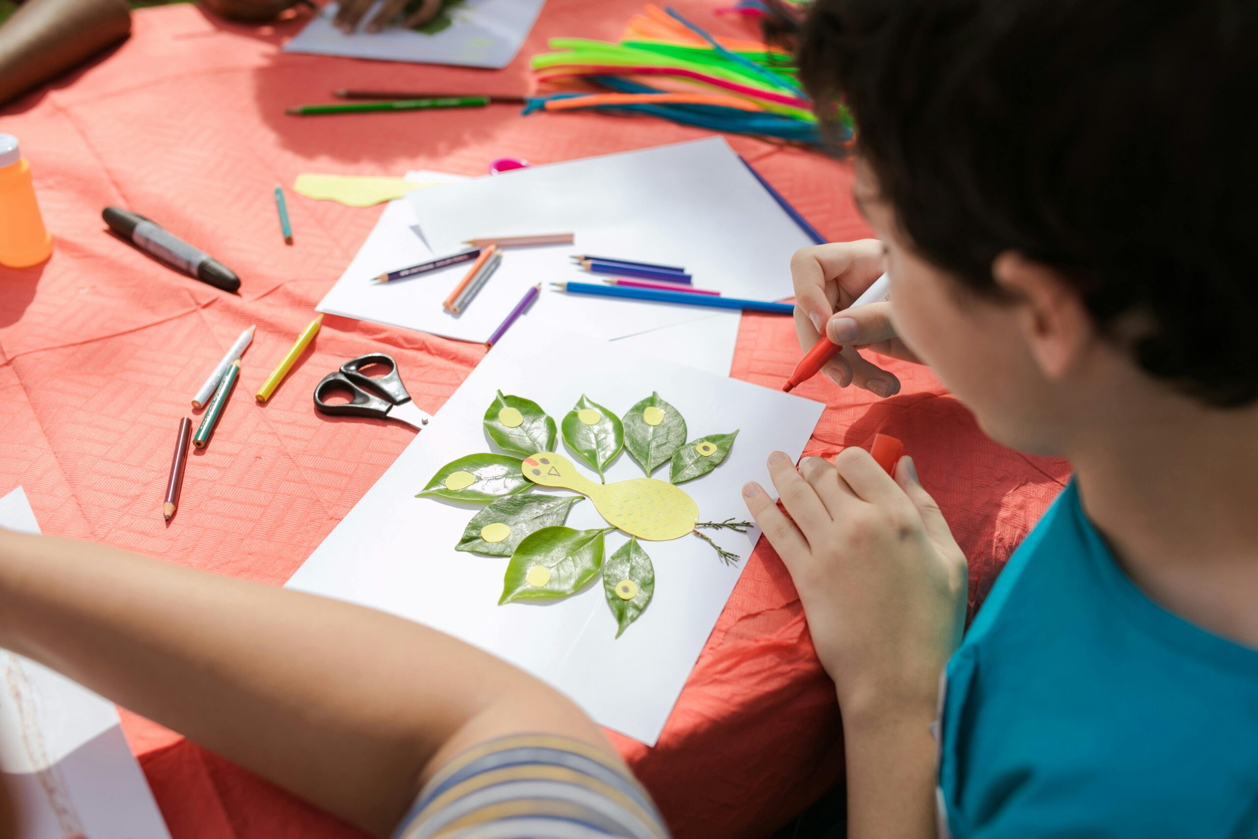Nature Crafts for Kids After a Dog Walk